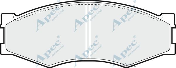 APEC BRAKING Комплект тормозных колодок, дисковый тормоз PAD461